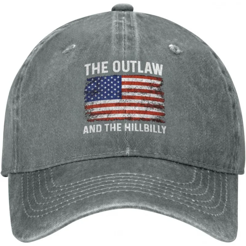 Outlaw Hillbilly Flag Hat Men Baseball Hats Adjustable Caps