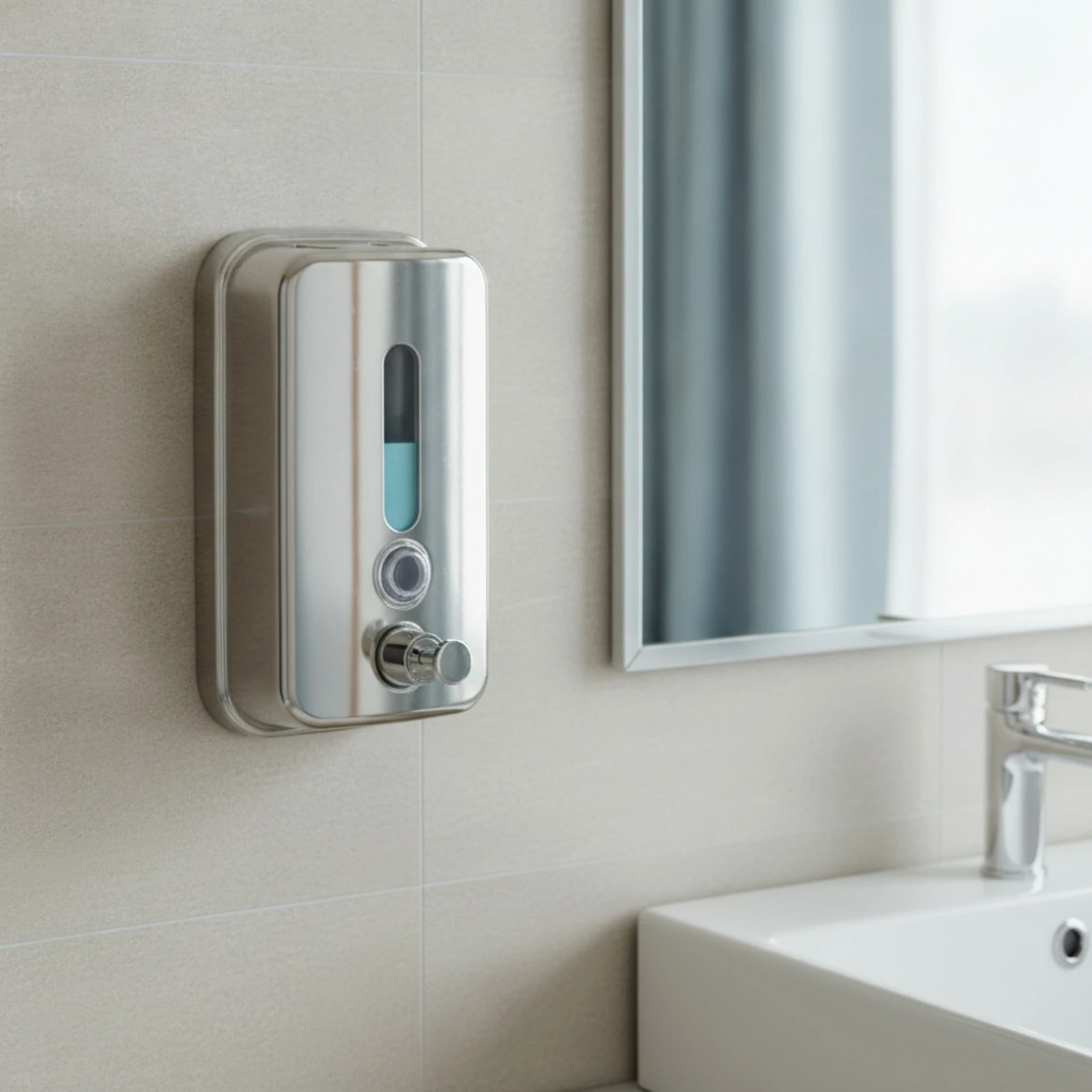 Commercial Kitchen Walls - Wall-Mounted Soap Dispenser Compact Liquid Soap