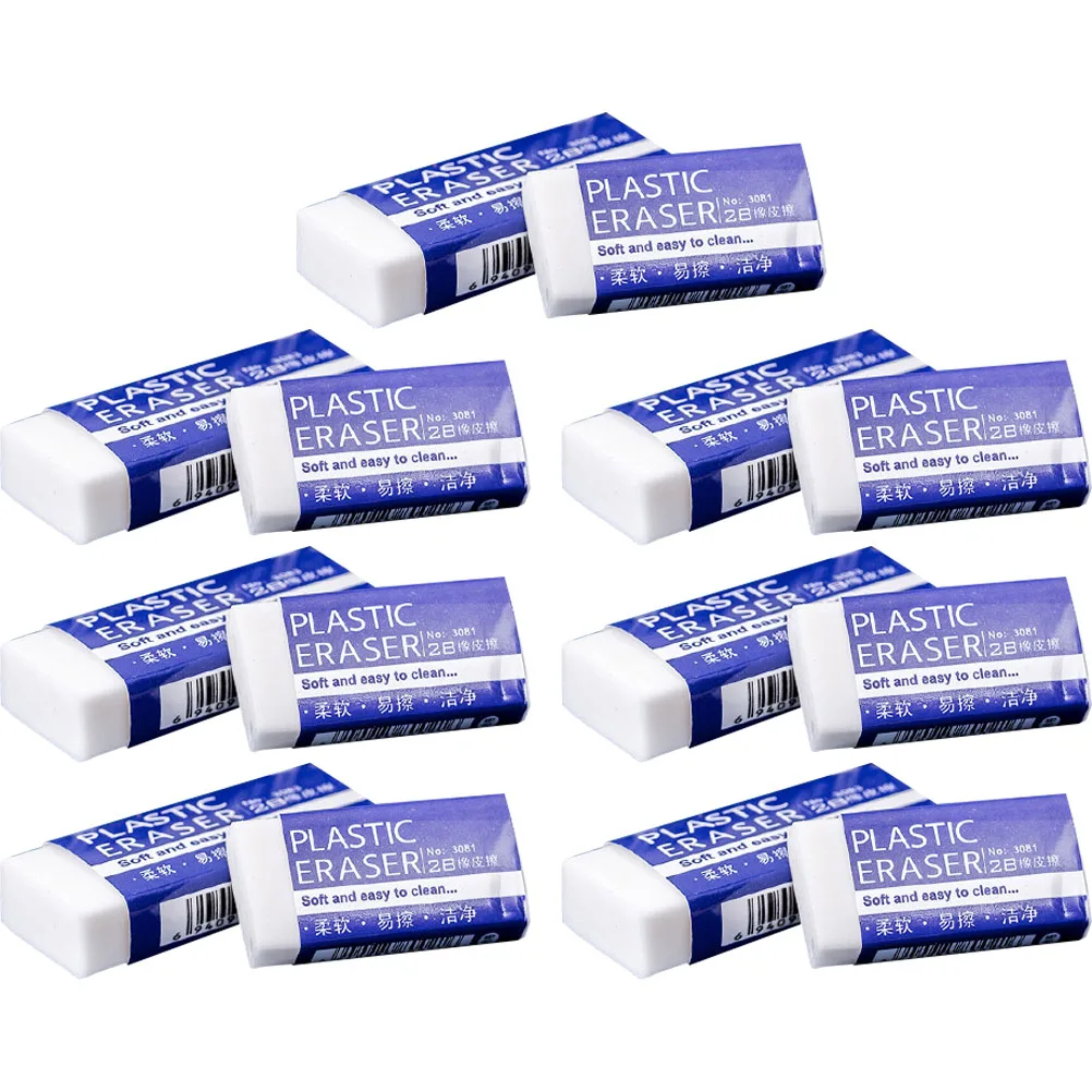 

30pcs Erasers For Students Test Portable School Supplies Stationery Exam 2B Pencil Rubber Writing Erasers Plastic Safe