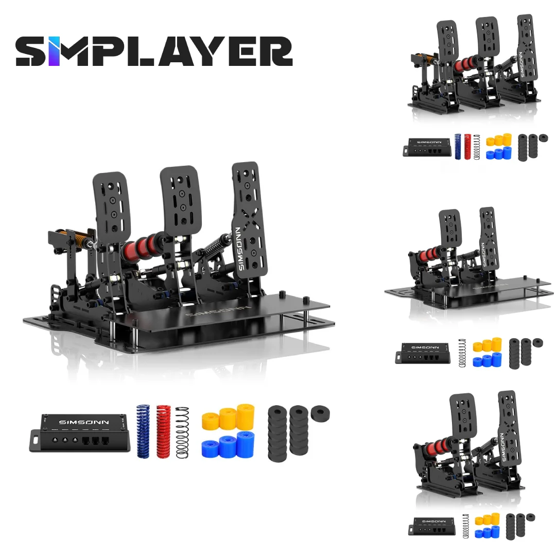 

Simplayer SIMSONN Racing Simulation Pedal Black Plus X Гидравлическая педаль акселератора + сцепление + тормоз с базовой пластиной