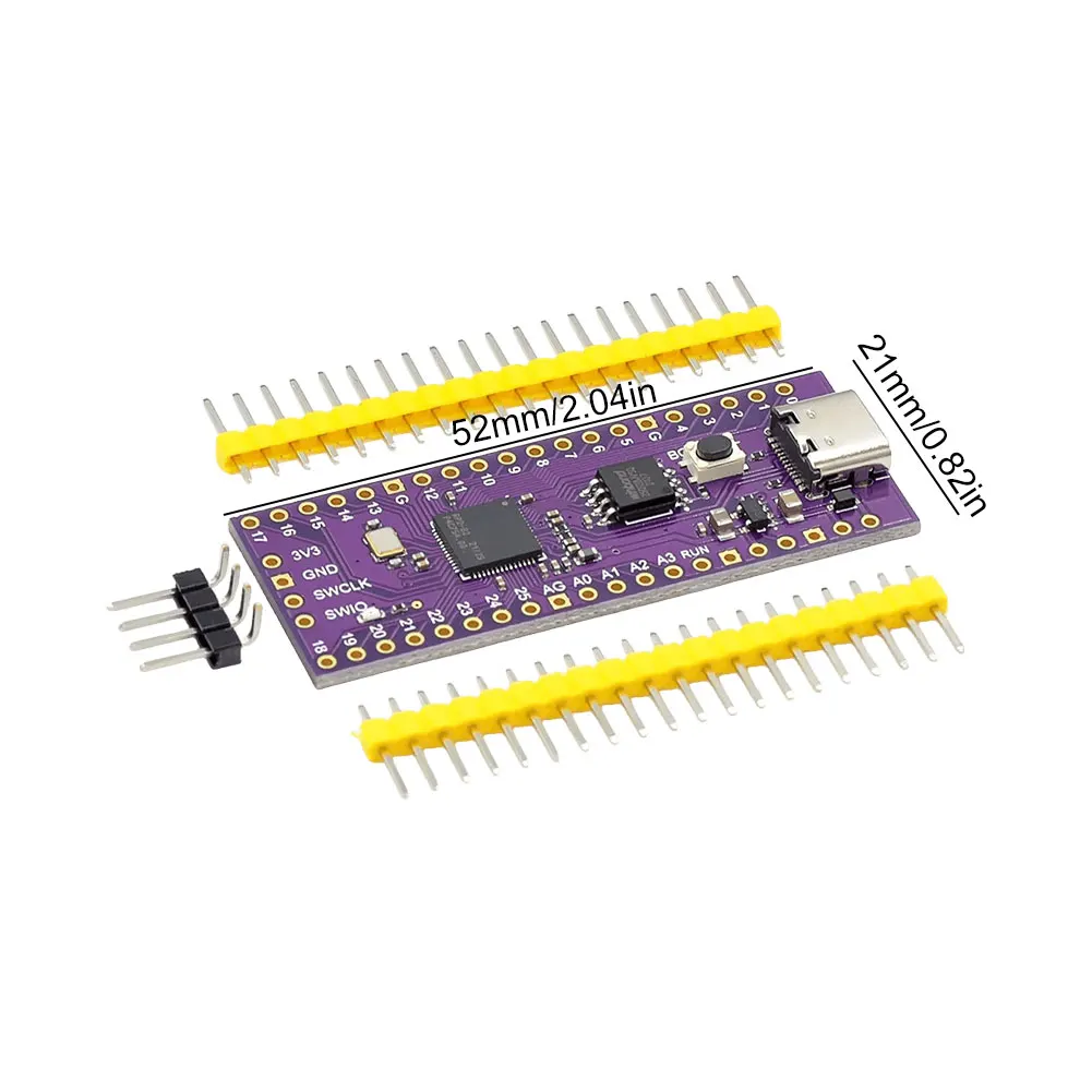 Komputer Mikro Daya Rendah RP2040 Raspberry Pi Pico Board Dual-Core 264KB ARM Raspberry Pi Pico Development Board TYPE-C / MICRO