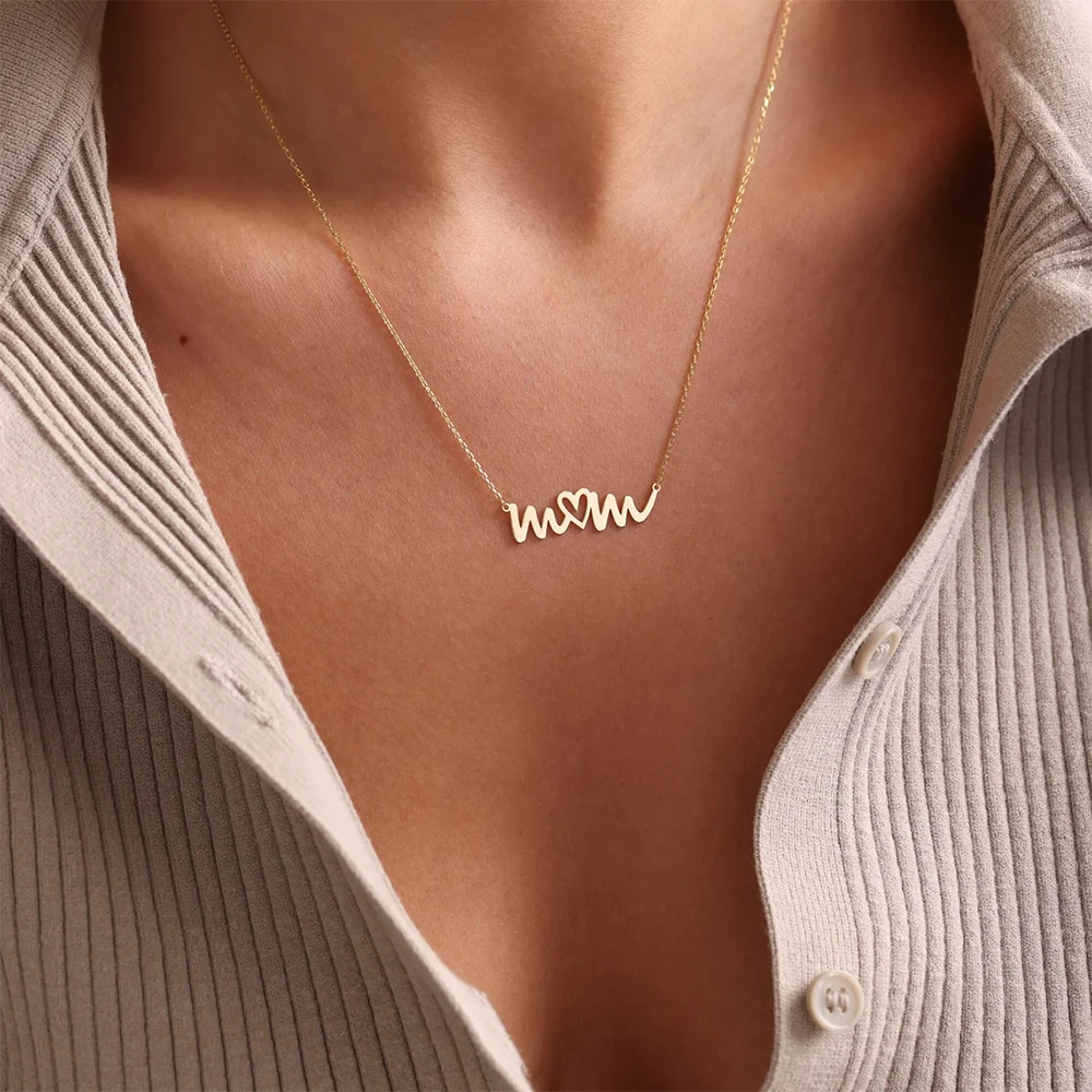 

2025 New Mother's Day Gift, Mama Necklace, Stainless Steel Jewelry, Mom Exquisite Gift, Necklace for Mom