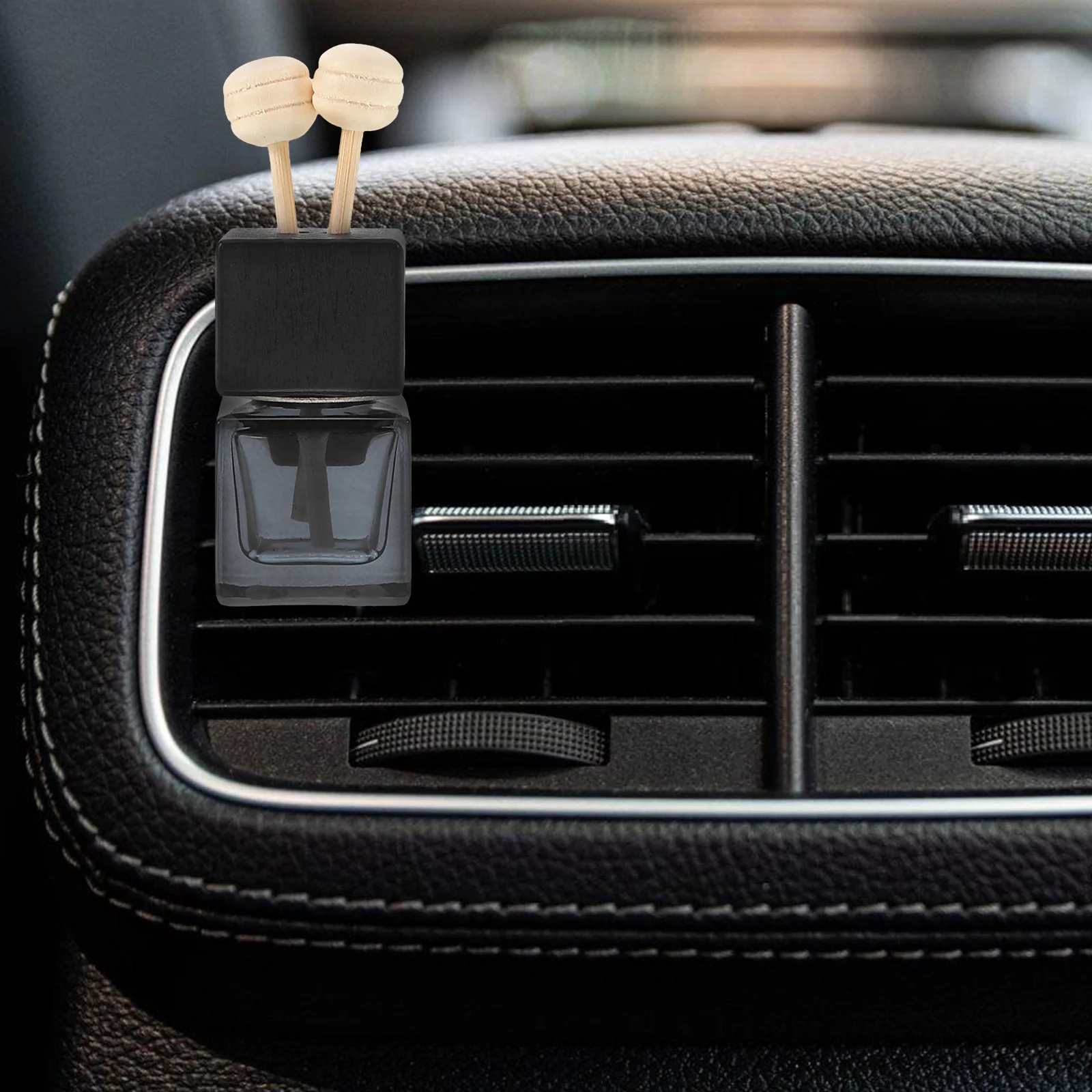 

Car Air Freshener Vent Clip Clear Glass Essential Oil Diffuser Vent Outlet Auto Perfume Aromatherapy Bottle Vial Fragrance Decor