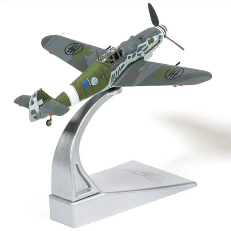 Diecast 1:72 Scale AA27112 Me109G-6 Alloy Finished Aircraft Simulation Model Toy Static Decoration Souvenir Gifts For Adult boy