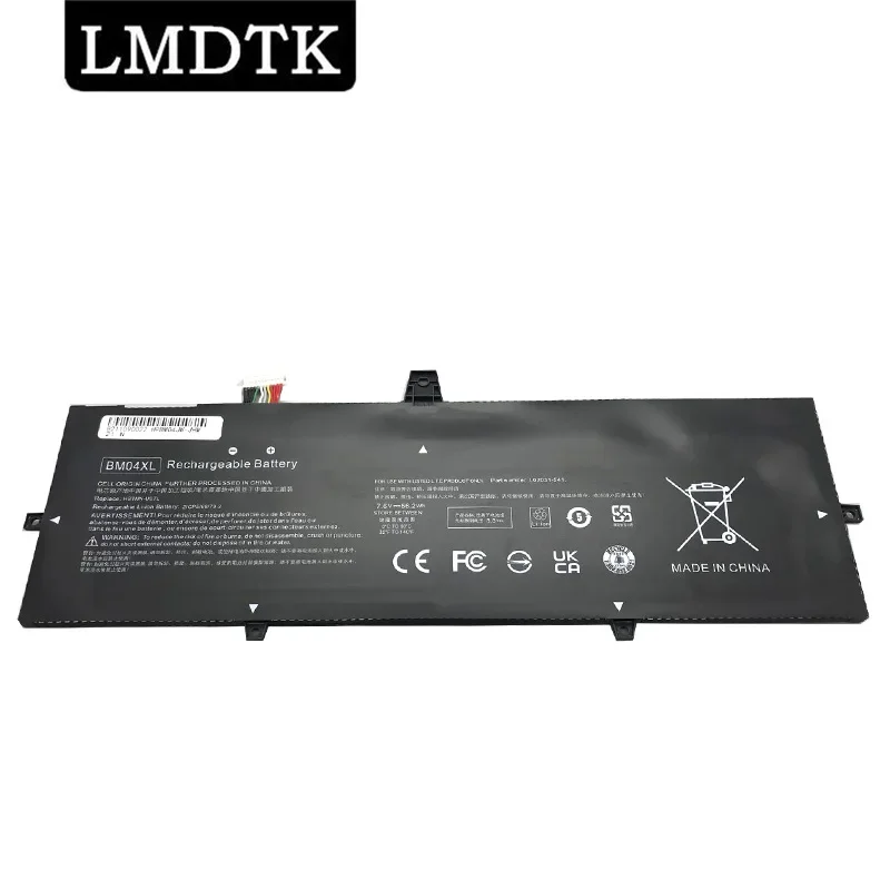 LMDTK New BM04XL Laptop Battery For Hp Elitebook X360 1030 G3 Series HSTNN-DB8L HSTNN-UB7L BM04056XL 7.6V 56.2WH