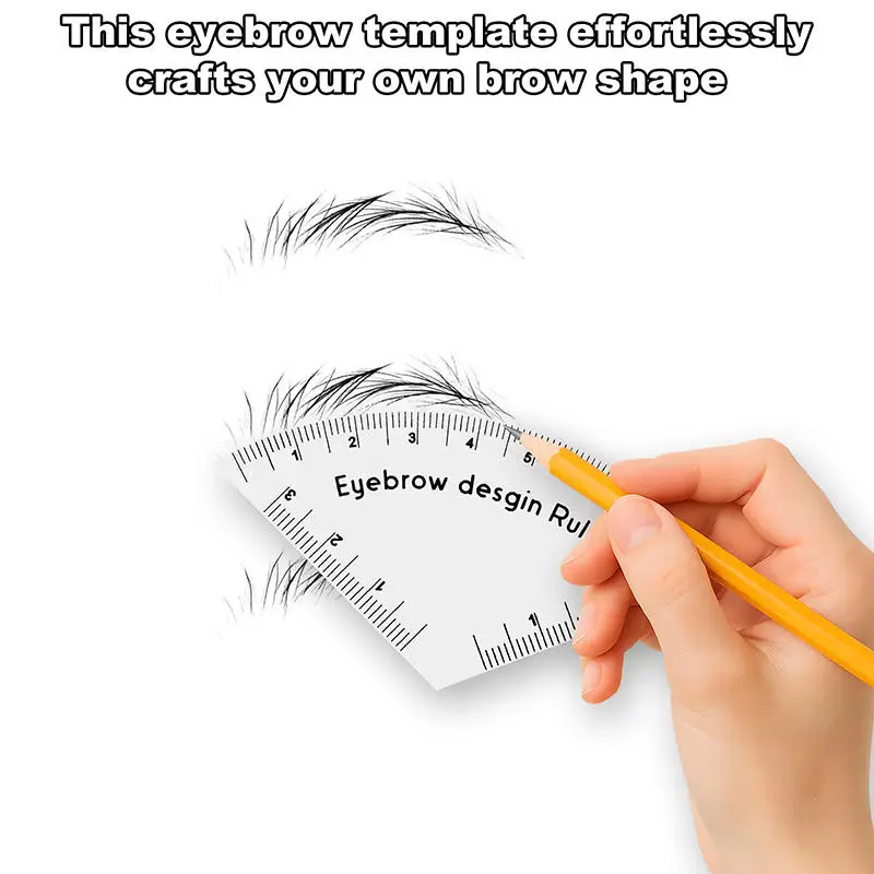 Quick Eyebrow Drawing Design Ruler Reusable Eyebrow Makeup Drawing Assist Rulers Eyebrow Shape Template Tool Cosmetic Products