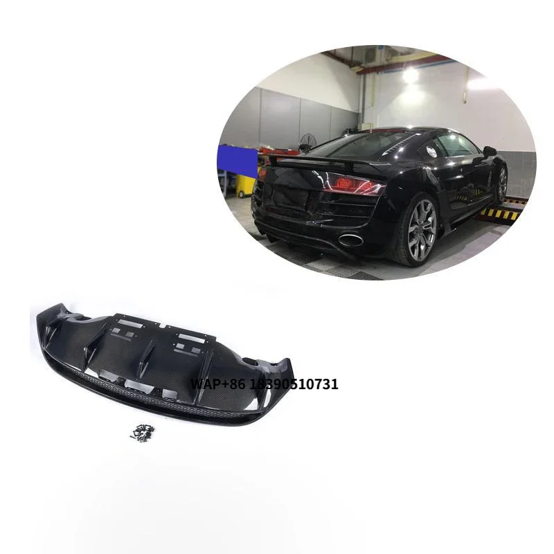 

R8 Carbon Fiber Splitter Rear Lip Diffuser Fits for R8 2010-2015