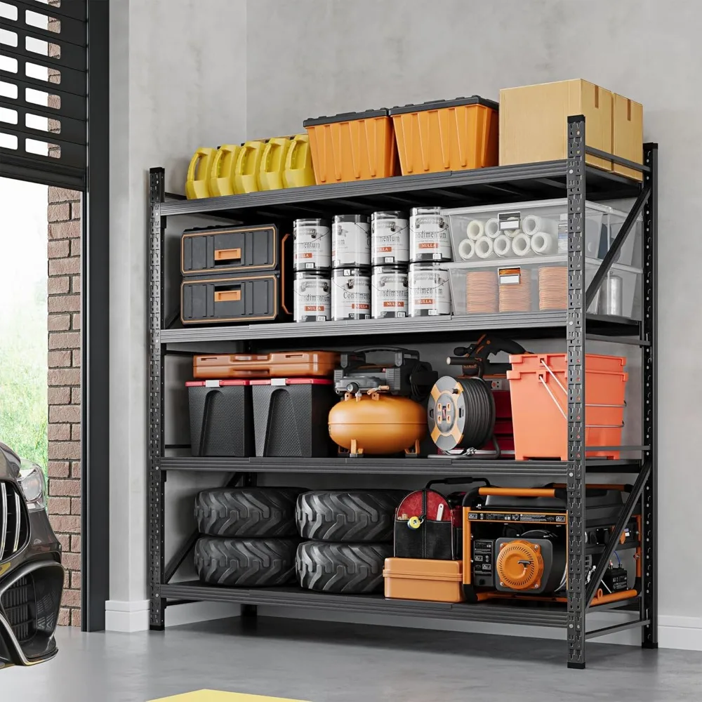 

Storage Shelves, 71" W Garage Shelving Unit, Metal Shelving Adjustable Storage Shelves Heavy Duty, Suitable - Hot Sale