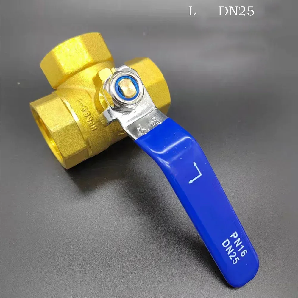 Valves Three-way Ball Valve T Type Three-way 1 Inch Ball Valve Copper Ball Valve L-shaped Copper Home Improvement