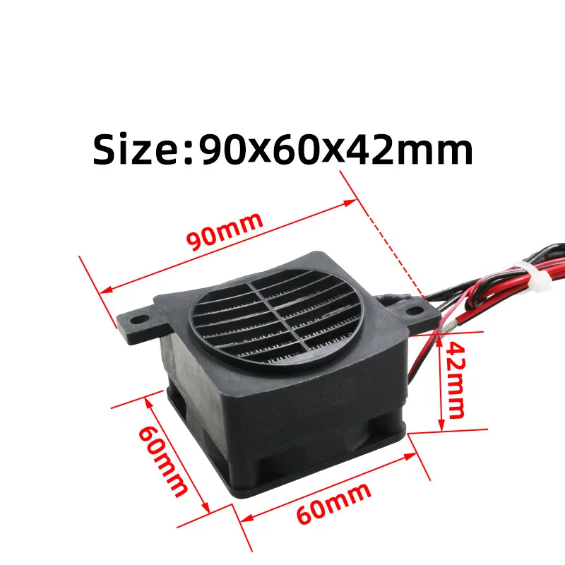 12V 24V 220V Heater With Fan 100~400W Thermostatic Egg Incubator Heater PTC Fan Heater Heating Element Electric Heater