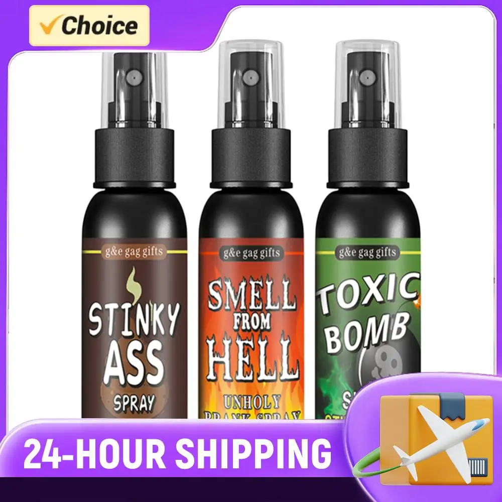 30ml Spray do Pranków z Efektem Pupa, Żart, Plastikowy, Nieprzyjemny Zapach, Gadżety Imprezowe, Płynny Spray do Pupa dla Dorosłych i Dzieci, Nietoksyczny na Halloween