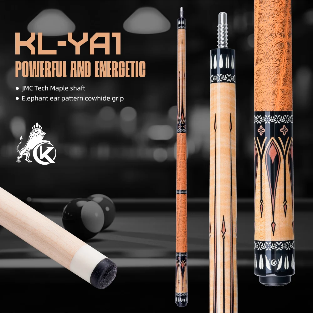 

KONLLEN Maple Pool Cue K Series Low Deflection Profession Ultra-smooth Billiard Pool Sticks with Carbon Tube Inside and 12mm tip