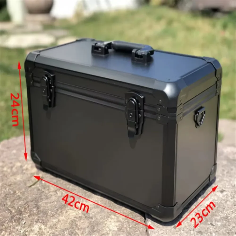 Large Aluminum Alloy Toolbox Through Machine Aluminum Alloy 49*29*30cm Storage Box Equipment Aircraft Model Packing Box