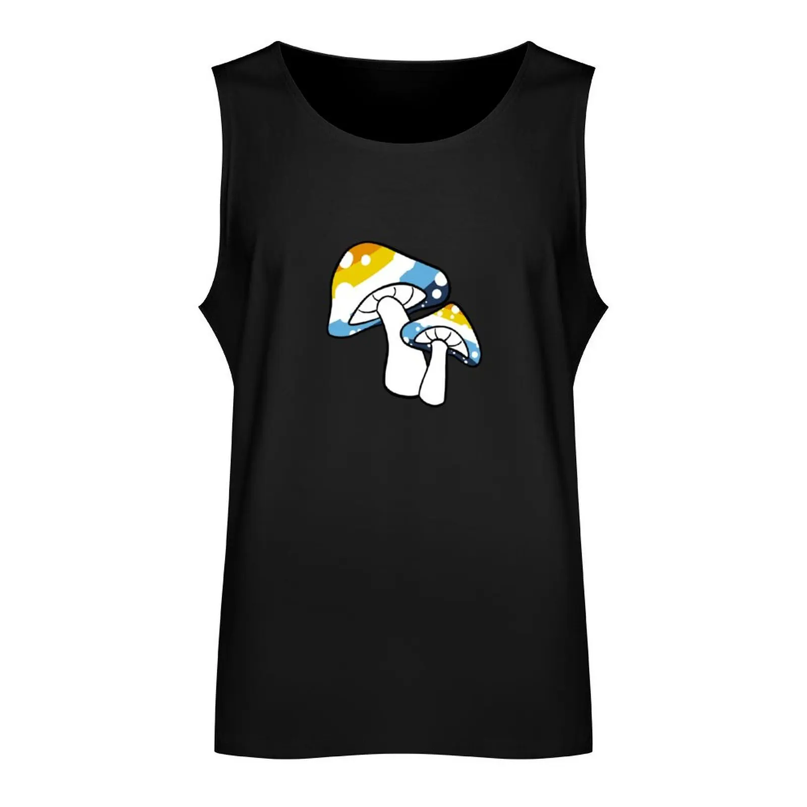 Aroace Pride Mushrooms Tank Top Gym T-shirts for men t-shirt gym man