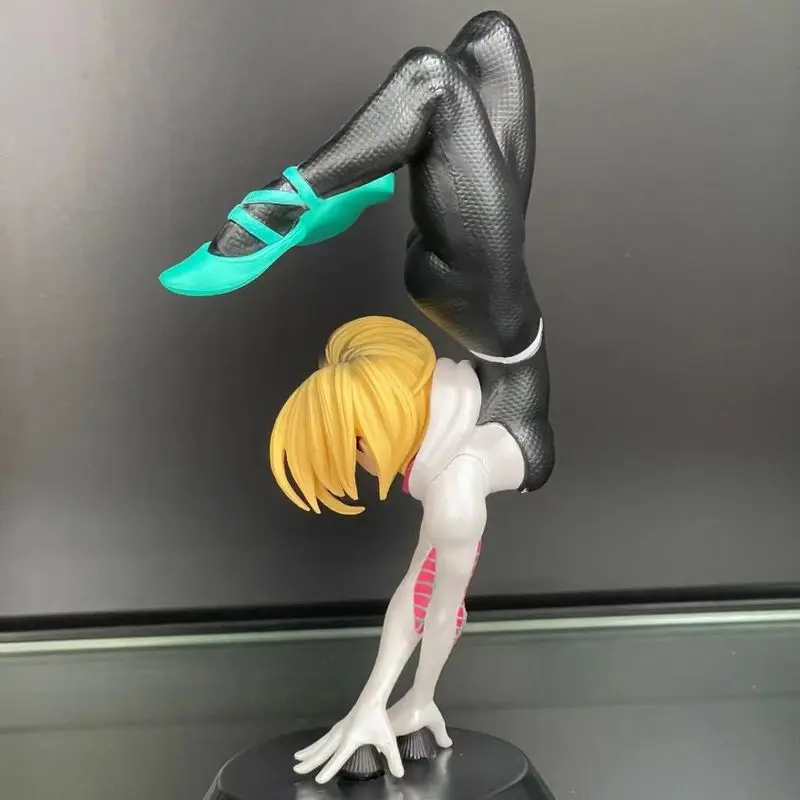 18 سنتيمتر Spidergwen الشكل العنكبوت فتاة أنيمي الشكل فيلم دور جوين عمل تمثال تحصيل اللعب الديكور بولي كلوريد الفينيل نموذج دمية الهدايا #5