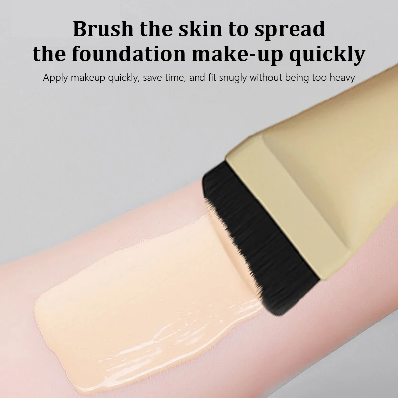 Super Thin Flat Foundation Makeup Brush Soft Synthetic Bristles Makeup Brushes Face Contour Brush Makeup Tool