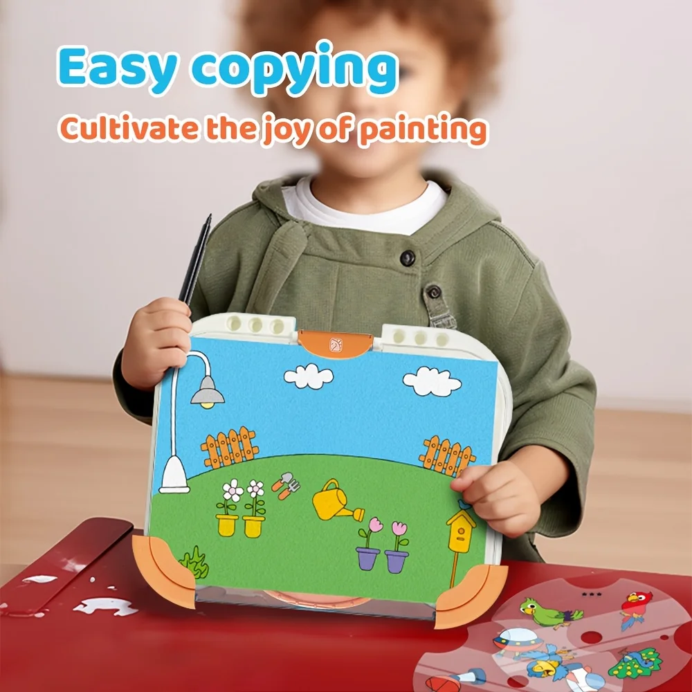 Children's projection drawing board baby's puzzle drawing tool graffiti drawing screen machine writing board toy birthday gift