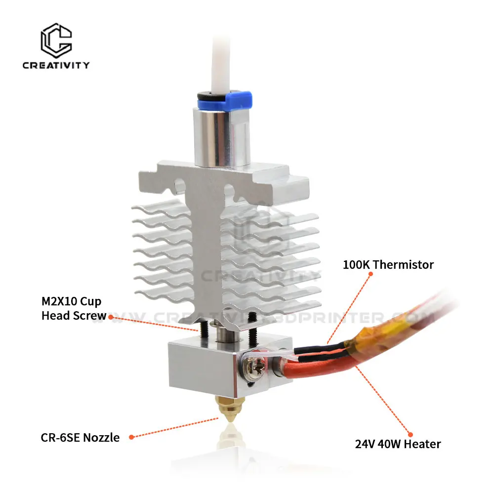 All Metal Hotend Kit For Ender 3 V2 Neo,Max Neo 3D Printer Heat Sink Extruder J-Head Fit Ender-3 Neo Original Replace Hot End