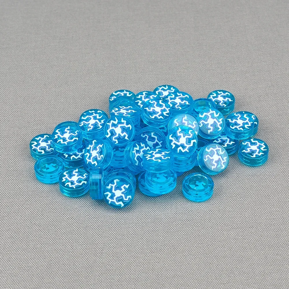 MOC 10PCS Printed Crack Outbreak Lightning 98138 Pattern Building Blocks Element Compatible Board Bricks Toys Boys Kids Gifts
