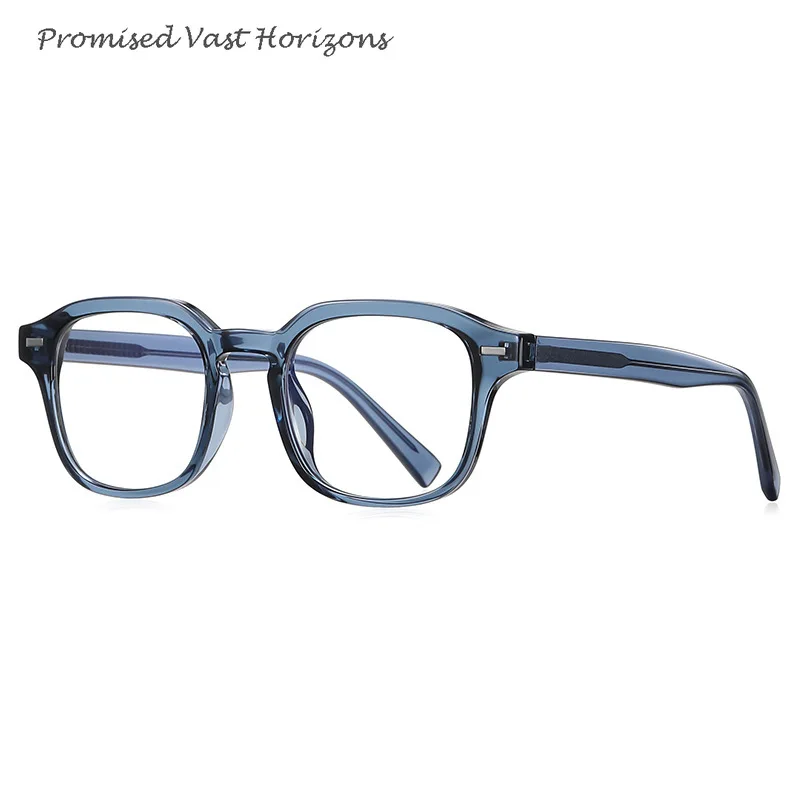 Vintage Rivet Imitation Plate Blue Light Blocking Glasses TR Lock Hole Eye Glasses for Computer Student Optical Eyeglasses Frame