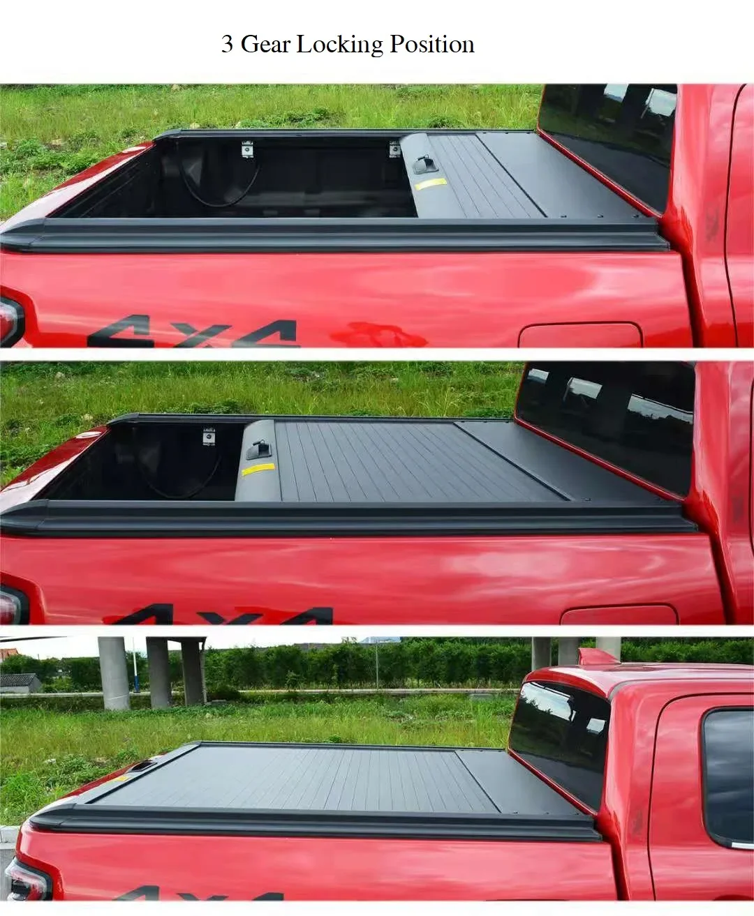 Pickup Accessories Retractable Truck Bed Manual Tonneau Covers For Hilux F150 Dodge Ram 1500 Mitsubishi RCC0101