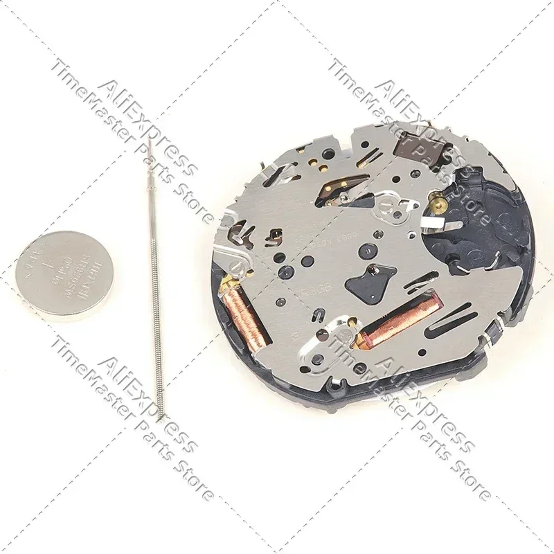 ใหม่และต้นฉบับญี่ปุ่น VR3GA การเคลื่อนไหว 6 มือ 3 นาฬิกาปฏิทิน VR3G ควอตซ์นาฬิกาซ่อมการเคลื่อนไหวเปลี่ยนชิ้นส่วน