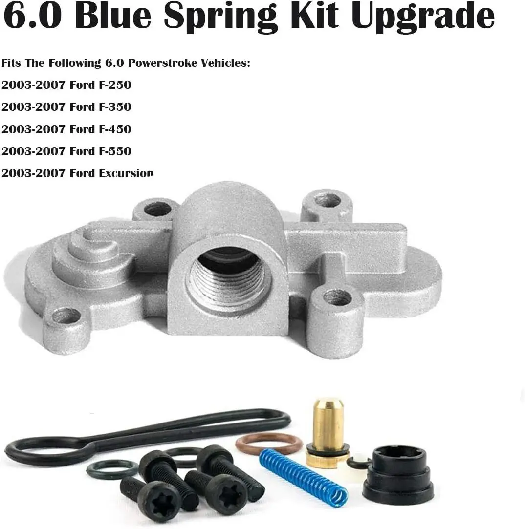 NUOVO regolatore di pressione del carburante a molla blu per Ford 6.0L Powerstroke 2003-2007