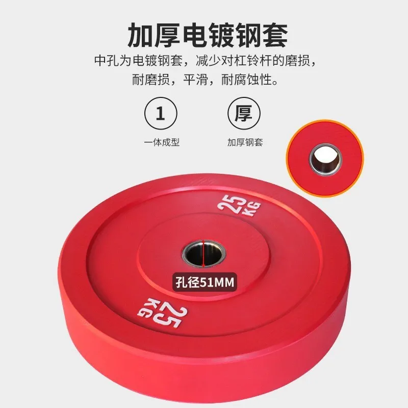 

Rubber Bumper Barbell Weight Plates Strength Training Gym Equipment 2026