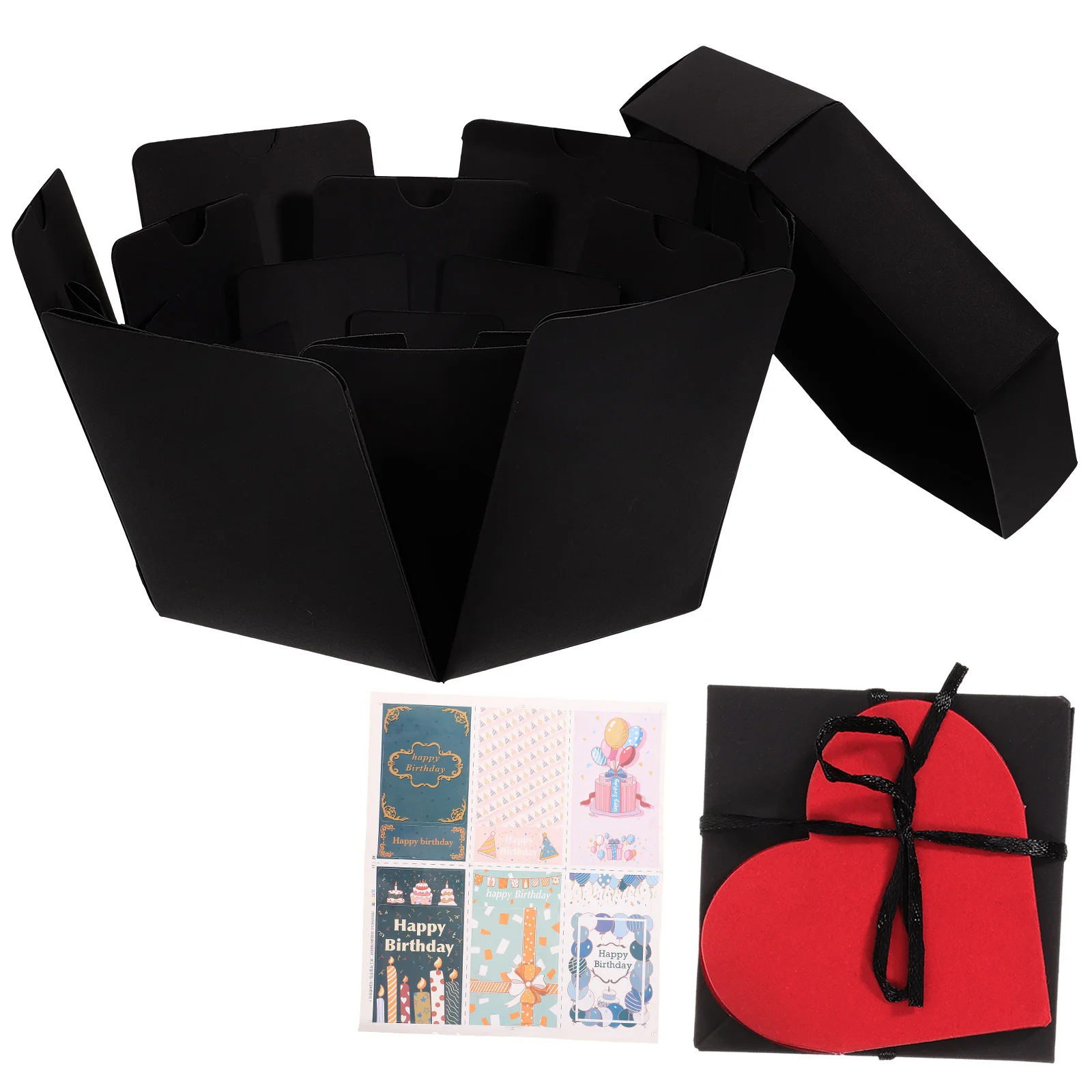 

1Pcs Hexagon Photo Album Box High Capacity Handmade DIY Storage Case Memory Gift Valentines Anniversary Christmas