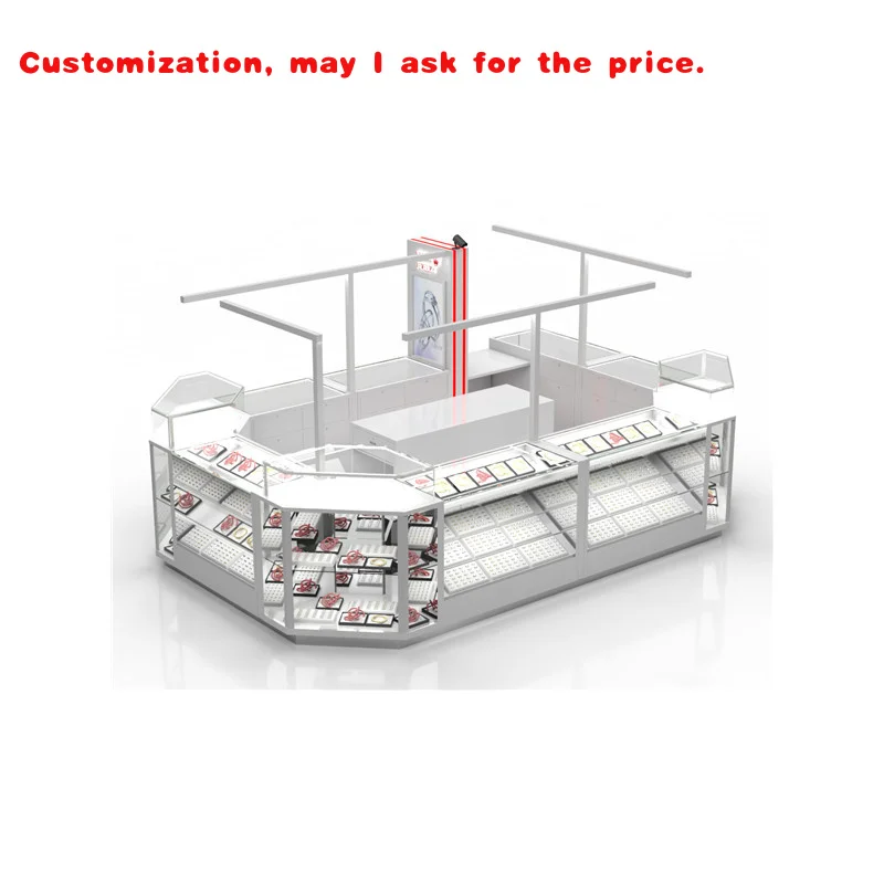 

custom.10*15 Feet New Jewelry Display Cabinet Jewelry Showcase Fashion Jewelry Kiosk