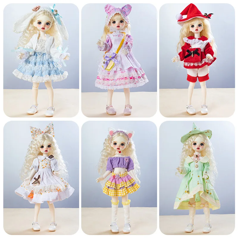 30 cm süße und süße Prinzessin Puppe DIY Dress Up Kleid Set für 1/6 BJD FR Blyth Lolita Prinzessin Kleid Spielhaus Spielzeug Zubehör