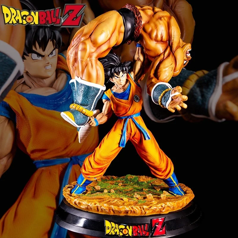 43cm Anime Dragon Ball Figure Goku Lifts Nappa Gk Pvc Action Figures Collectible Decoration Statue Model Toys Toy Model