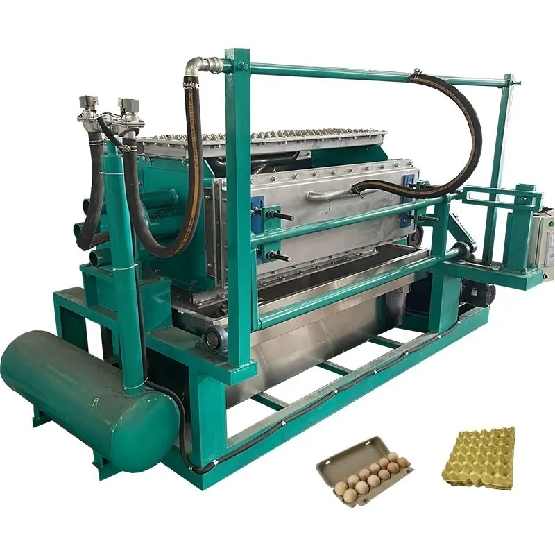 Equipo de fabricación de bandejas para huevos, máquina completa de pulpa de papel para la producción de cajas de huevos y bandejas para frutas