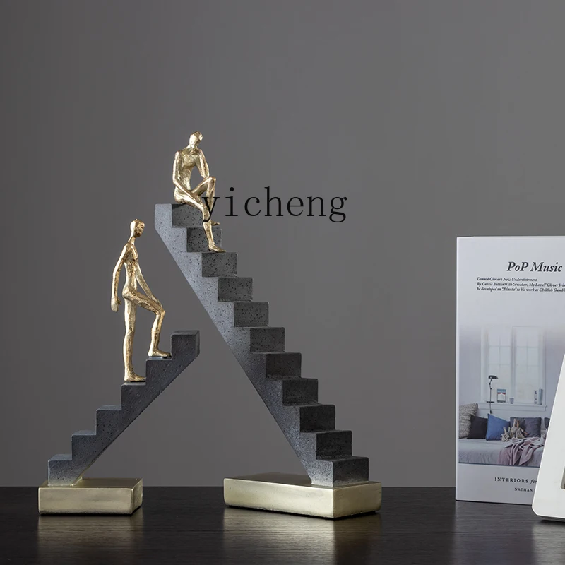 ZYA light luxury abstract art living room ornaments home accessories office stairs character decorations