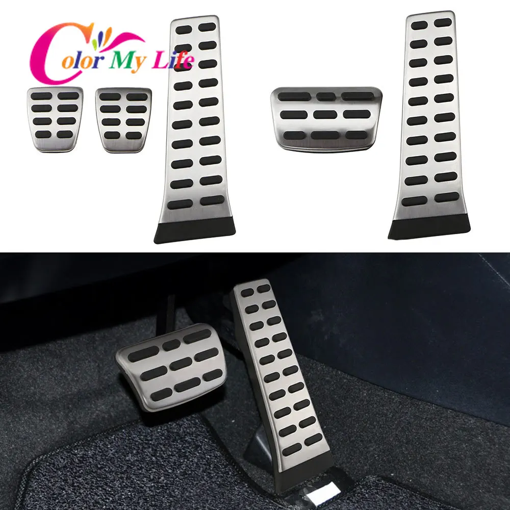 

Color My Life Stainless Steel Car Pedals for Kia Sportage SL R 2010 - 2016 Gas Pedal Brake Pedal Cover Cluth Pedale Accessories