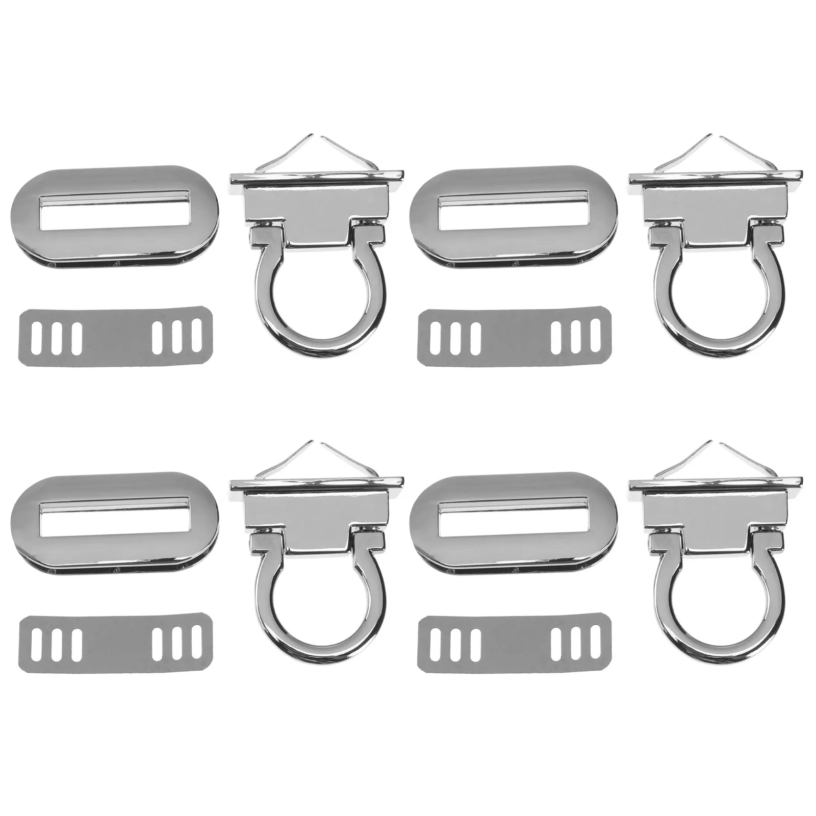 4Pcs Die Cast Alloy Suitcase Lock Clutch Replacement for Travel Bags Luggage Mortise Padlock Lightweight Strong Simple Design