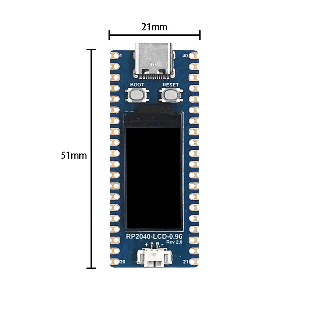 RP2040 module 0.96 inch LCD 65K display screen compatible with PICO development board dual core processor