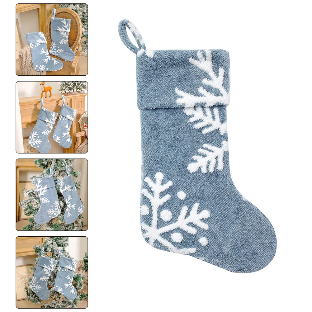 Kerstsokken Boomornament Geschenken Tas Hangend Creatief Kerstmis Sto Lint Stocking Pouch