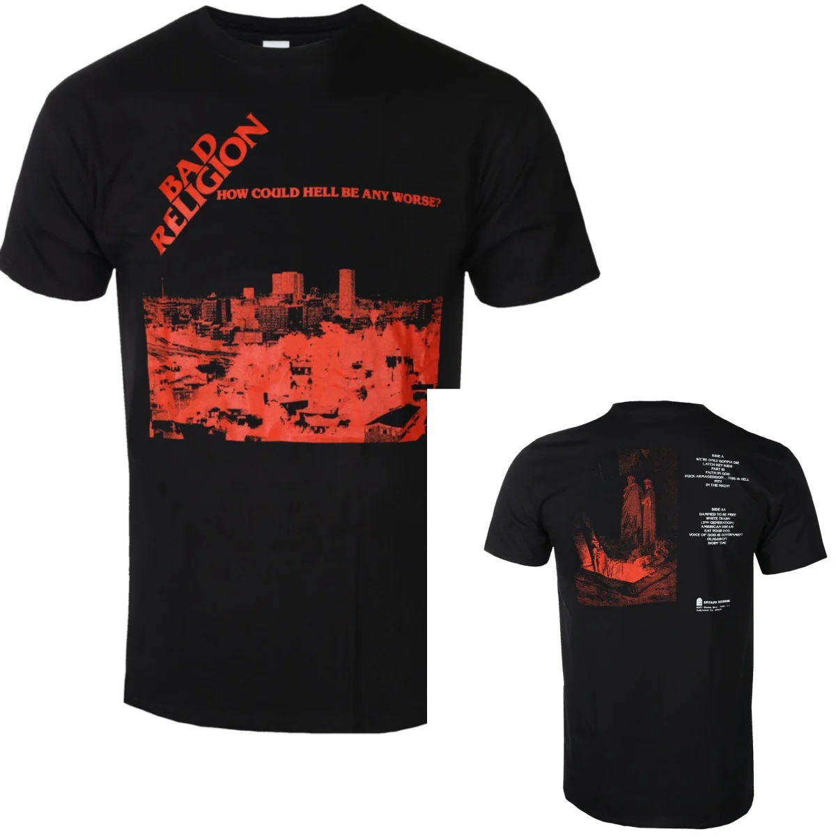 Retro Bad Religion Grafik-Baumwoll-Band-T-Shirt, Unisex, Sommer, Kurzarm, Modemarke, Luxus, Lässiges Vintage-T-Shirt – Detail 4
