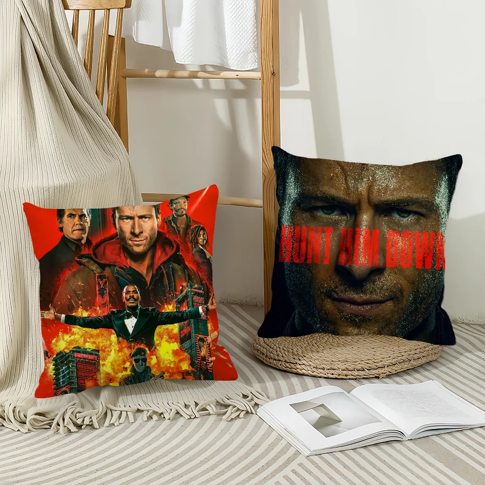 

Movie The Running Man Pillow Case Home Cushion Cover Suitable For Office Sofa Car Suitable For All Seasons