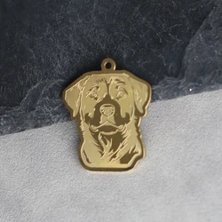 2pcs DIY Rottweiler Dog Charms For Necklaces Pendants Earrings Cute Animal Charms Handmade Jewelry Making Accessories