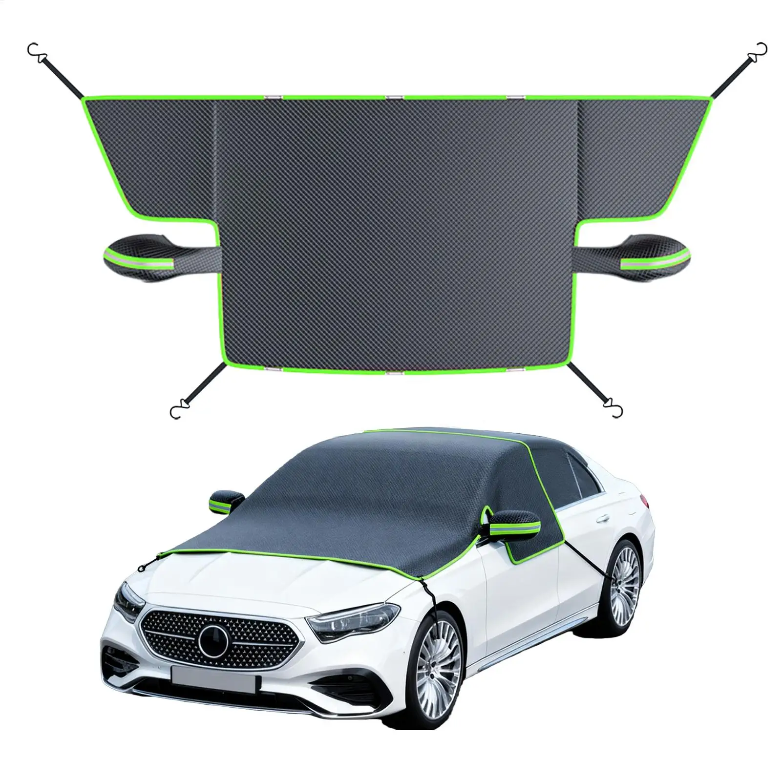 Car Snow Blocking Windshield Cover Oxford Cloth Waterproof Sunshade Foldable UV Protection Anti-Frost Car Front Windshield Cover