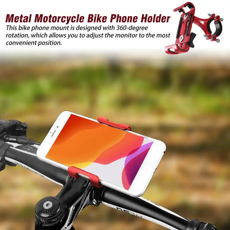 Bike Phone Mount Motorcycle Phone Mount Universal Anti-slip Cell Phone Holders Compatible With 3.5-6.5in Phones