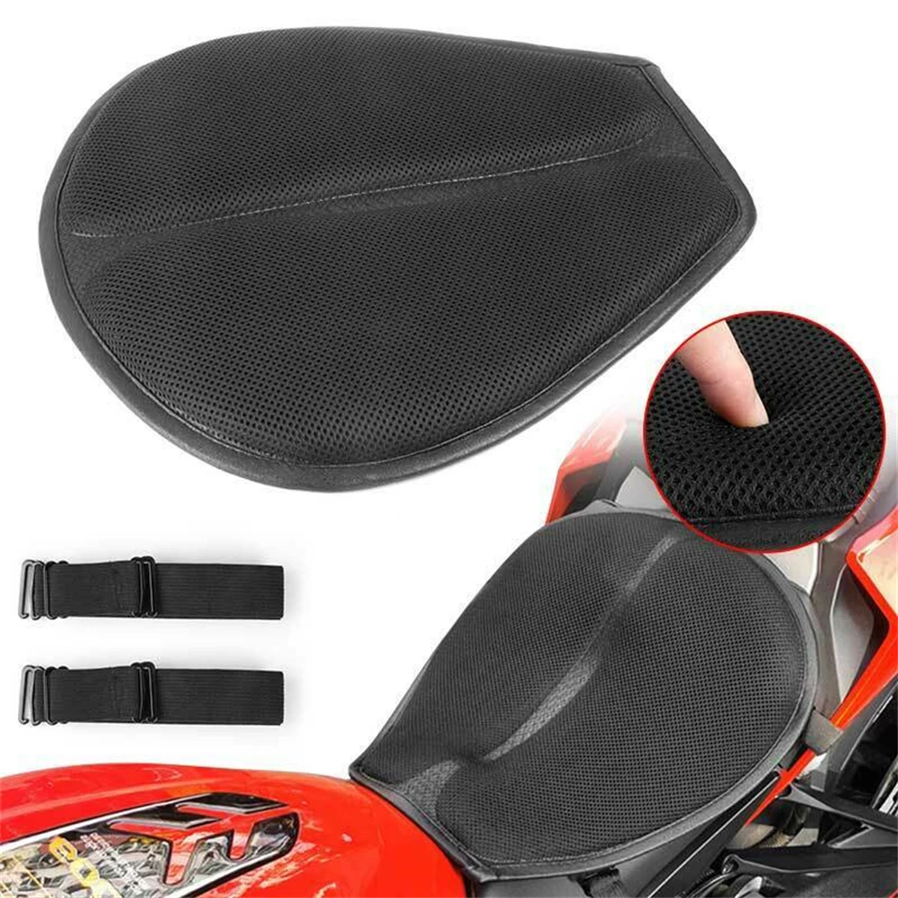 Purpose Motorcycle Seat Cushion Mesh Pad with Pressure Relief Cover Waterproof Ventilated Shock Resistant Riding Pad