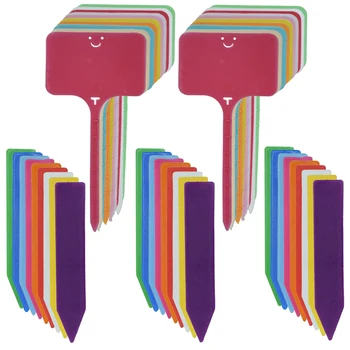 30-100 قطعة حديقة تسميات النباتات القابلة لإعادة الاستخدام مقاوم للماء T-نوع تسجيل العلامات علامات بلاستيكية سجل لوحة زهرة الخضروات بوعاء حصص