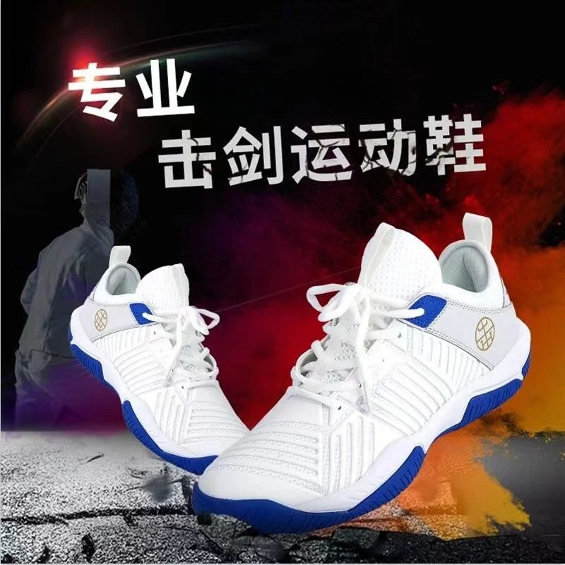 

Competitive Competition Fencing Shoes Comfortable Wear-resistant Sports Shoes Non-slip Lightweight Men Large Size Training Shoe