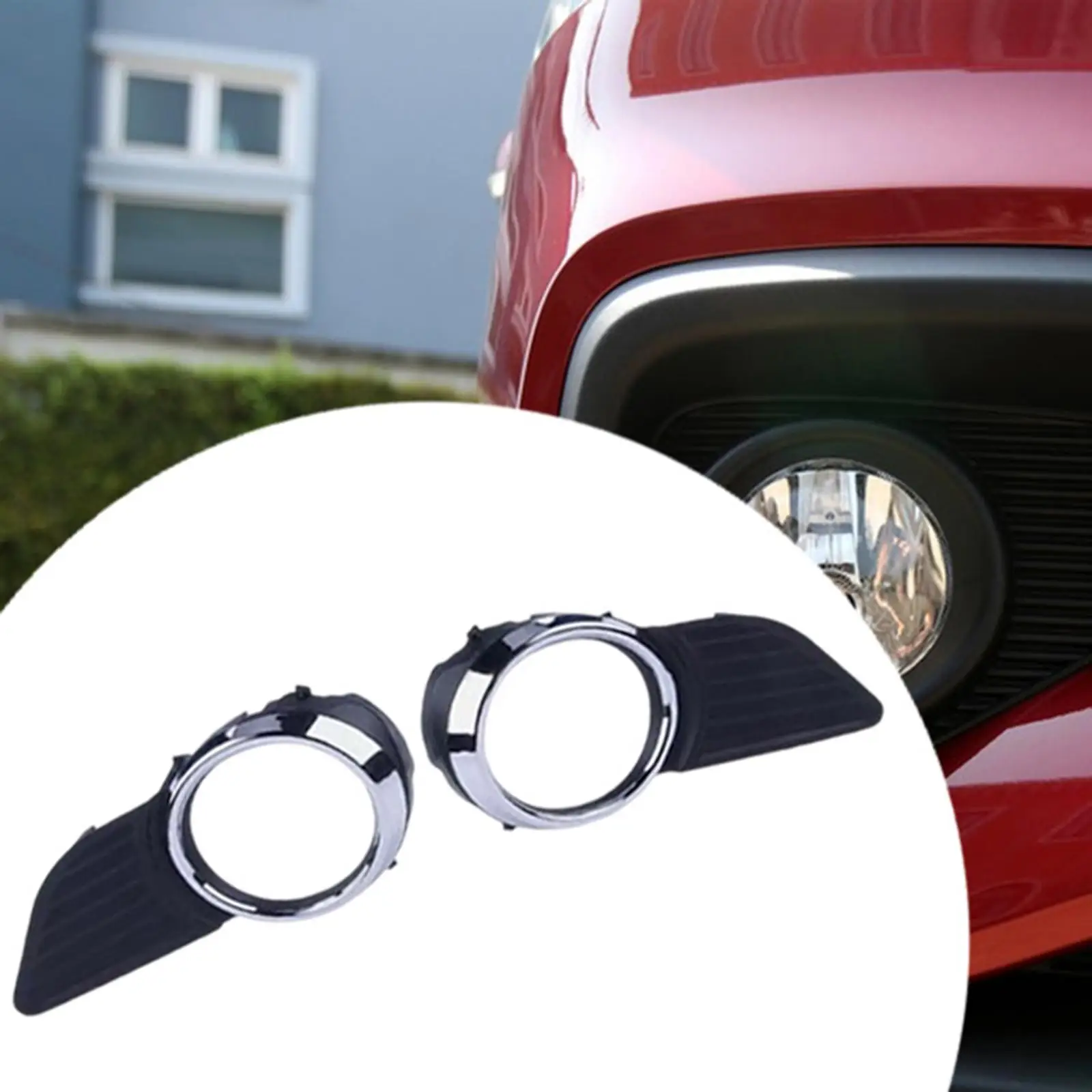 

PP Black Fog Lamp Frame Cover Replacement for Toyota for sienna Models 2011 2012 2013 2014 2015 2016 2017