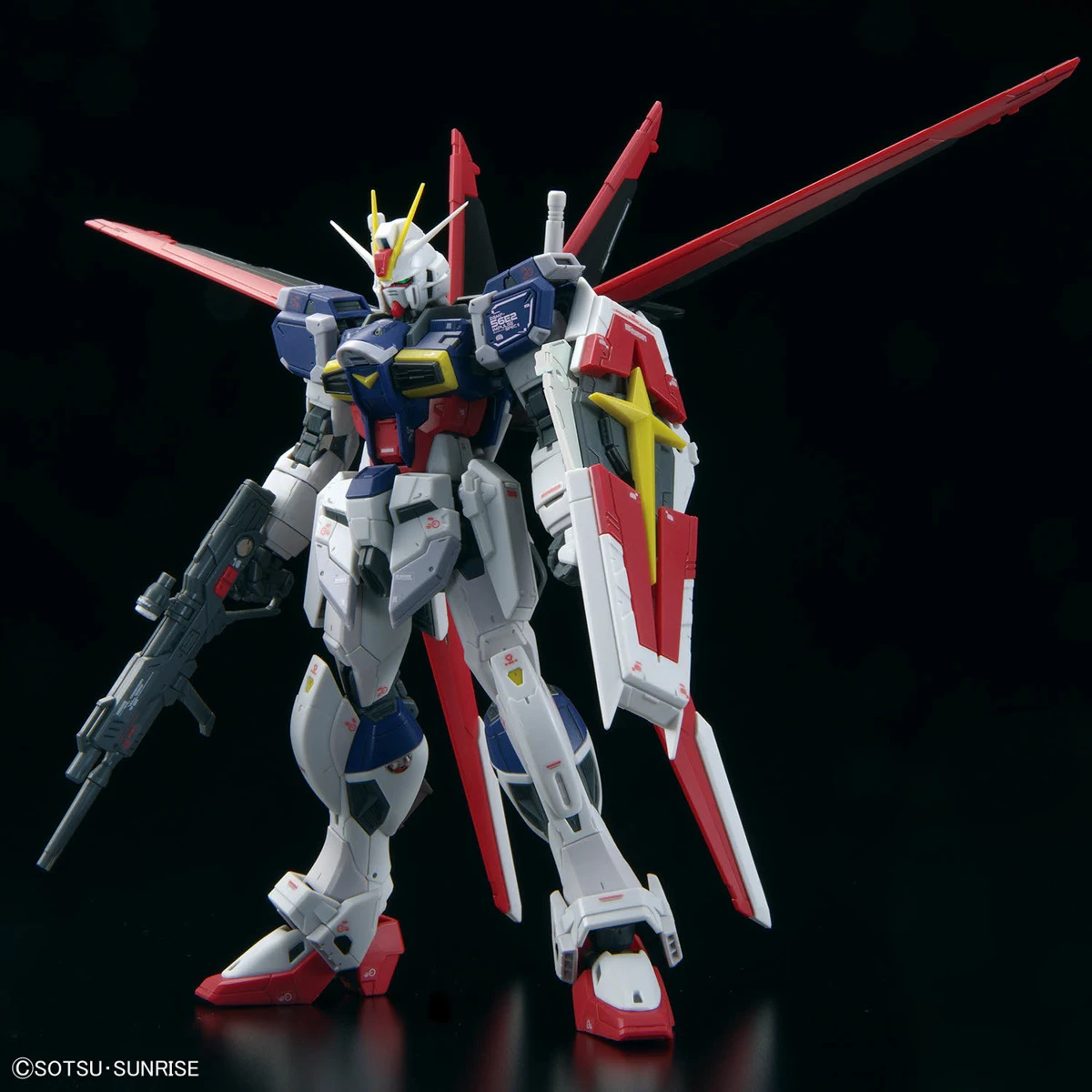 In Stock Genuine Original BANDAI RG ZGMF-56E2/α IMPULSE GUNDAM Action Anime Figure Collectible Model Doll Statuette Ornament