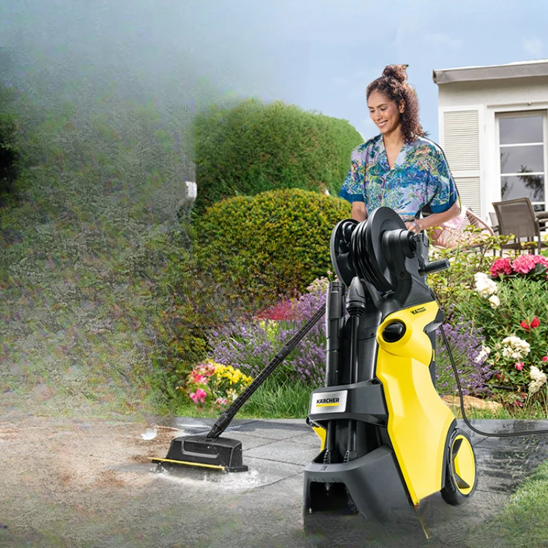 

High pressure and powerful household high-power car washing machine for courtyard cleaning