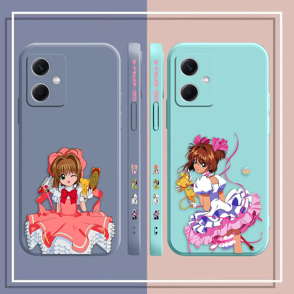 Sakura Kinomoto Cardcaptor Sakura Phone Case For Redmi Note 9 12 11 11T 12S 11S 10 8 PRO PLUS 4G 5G silicone Case Fundas Shell